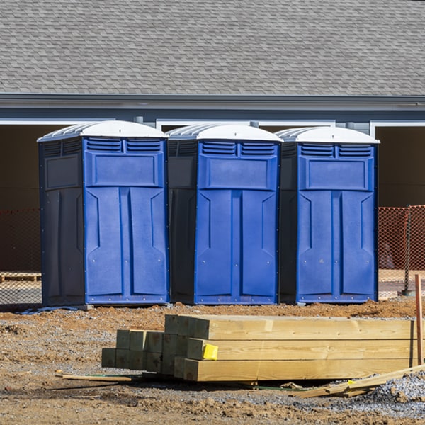 how often are the porta potties cleaned and serviced during a rental period in Westover West Virginia